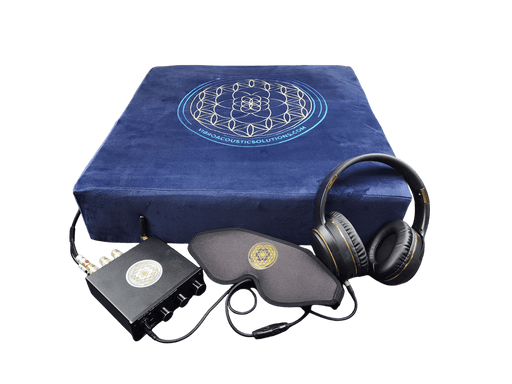 Vibroacoustic Therapy Meditation Cushion bundle with custom amplifier - Sweatfully