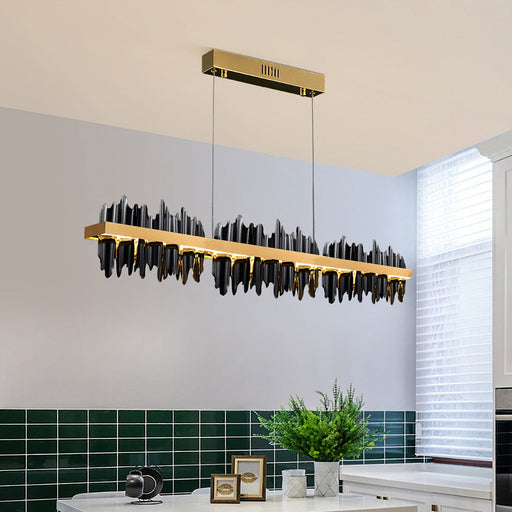 Midnight Shadow Linear Chandelier - Sweatfully