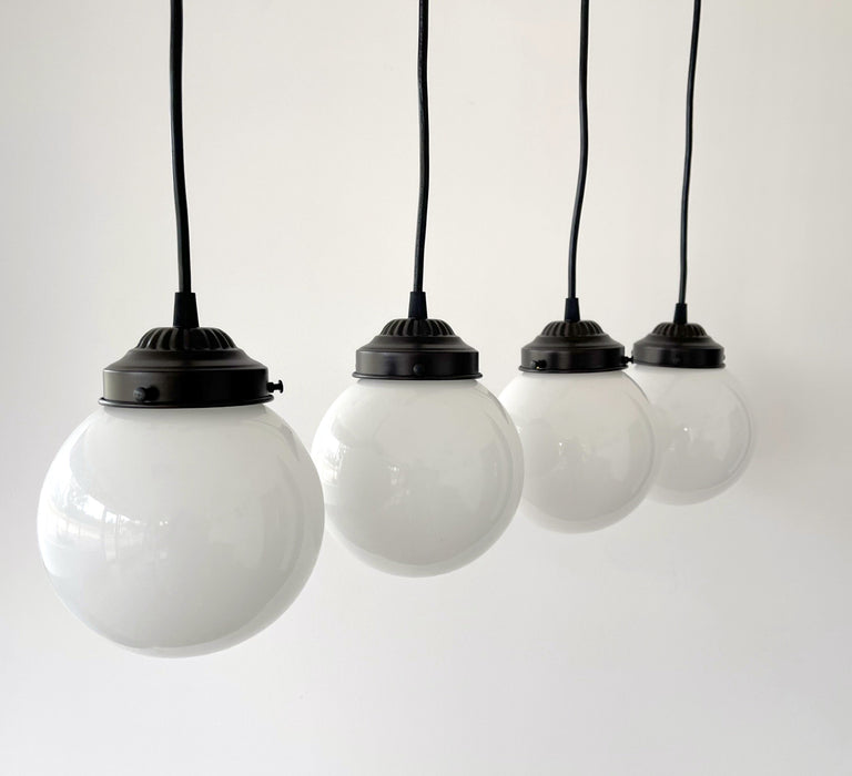 MODERN CONTEMPORARY Glass Dining Room Chandelier PENDANT Light - Sweatfully