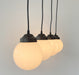 MODERN CONTEMPORARY Glass Dining Room Chandelier PENDANT Light - Sweatfully