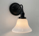 Antique 1930's Milk Glass Wall SCONCE Lighting - Sweatfully