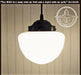 Schoolhouse Pendant LIGHT of Replica Mushroom Globe - Sweatfully