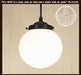 Milk Glass 8" Replacement Globe - Sweatfully