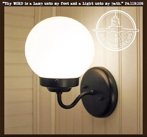 Milk Glass Modern Wall Sconce Light Fixture - Sweatfully
