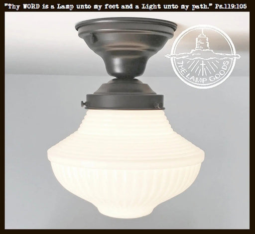 Traditional Schoolhouse CEILING LIGHT Fixture - Sweatfully