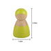 Wooden Rainbow Peg Dolls Figures 12 Piece Set - Sweatfully