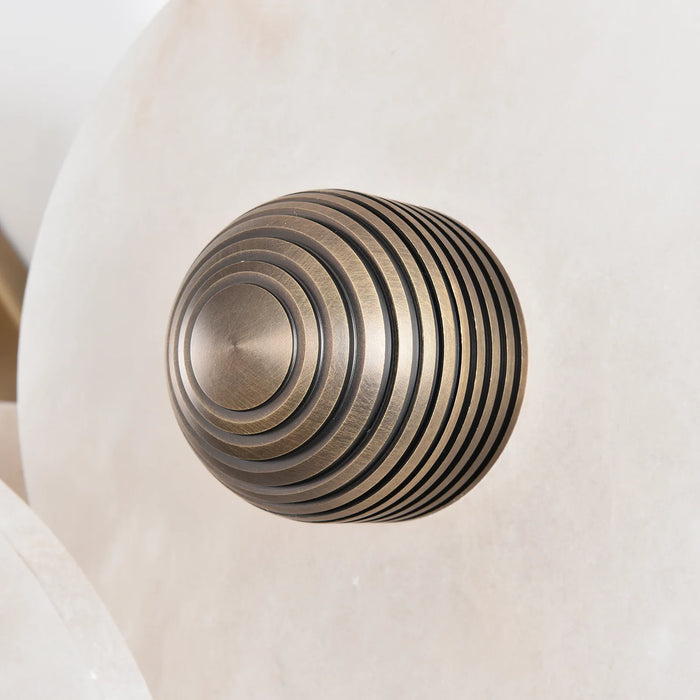 Modern Alabaster Round Wall Lamp - Sweatfully