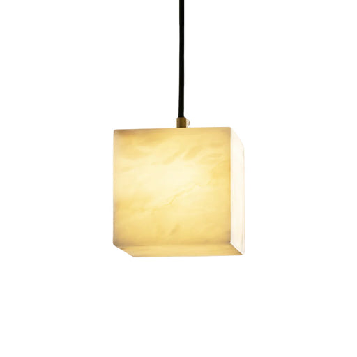 Alabaster Square Pendant Light - Sweatfully