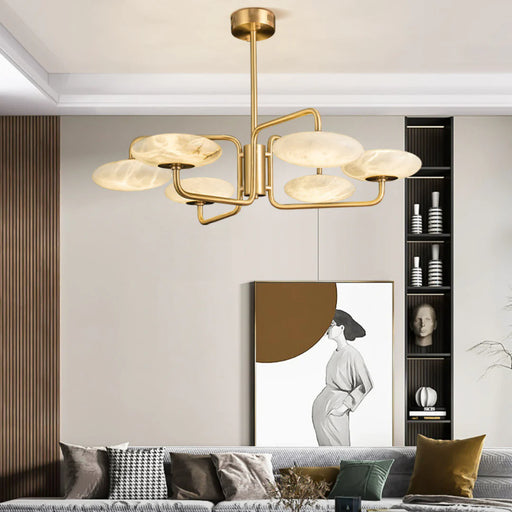 Modern Chinese Marble Chandelier - Sweatfully