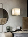 Modern Cube Square Alabaster Wall Sconce - Sweatfully