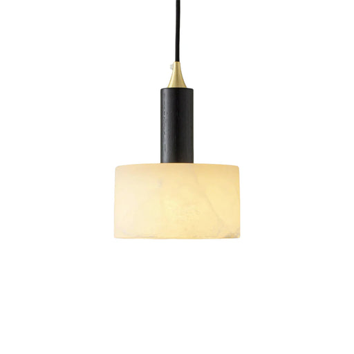 Modern Cylindrical Alabaster Pendant Light - Sweatfully