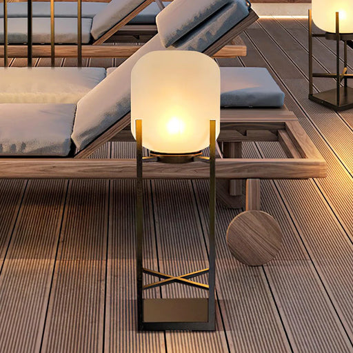 Modern Lantern Outdoor Floor Lamp - Sweatfully