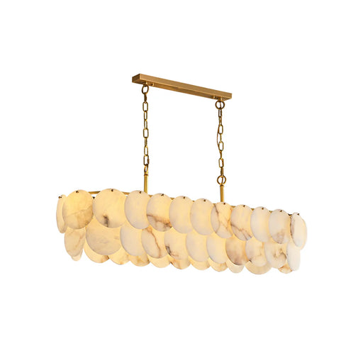 Modern Luxury Round Alabaste Chandelier - Sweatfully