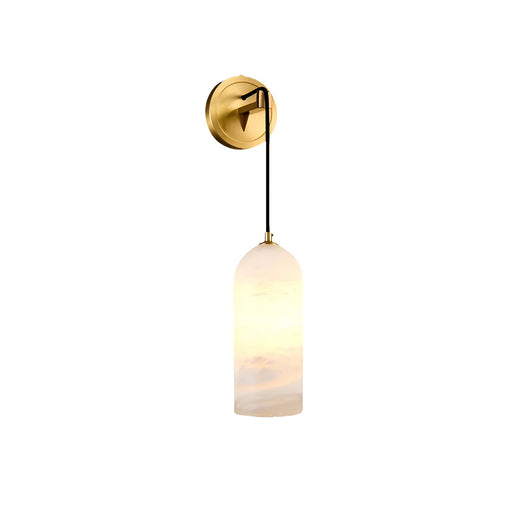 Modern Petra Alabaster Wall Sconce - Sweatfully
