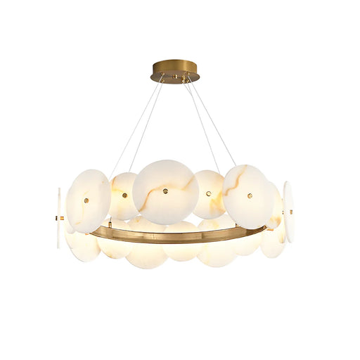 Alabaster Multiple Round Chandelier - Sweatfully