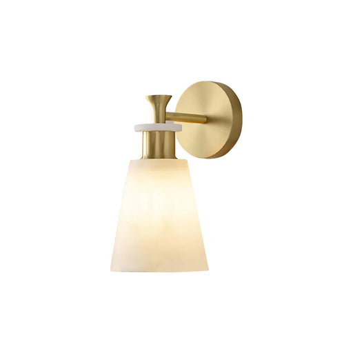 Conical Tapered Alabaster Wall Sconce - Sweatfully