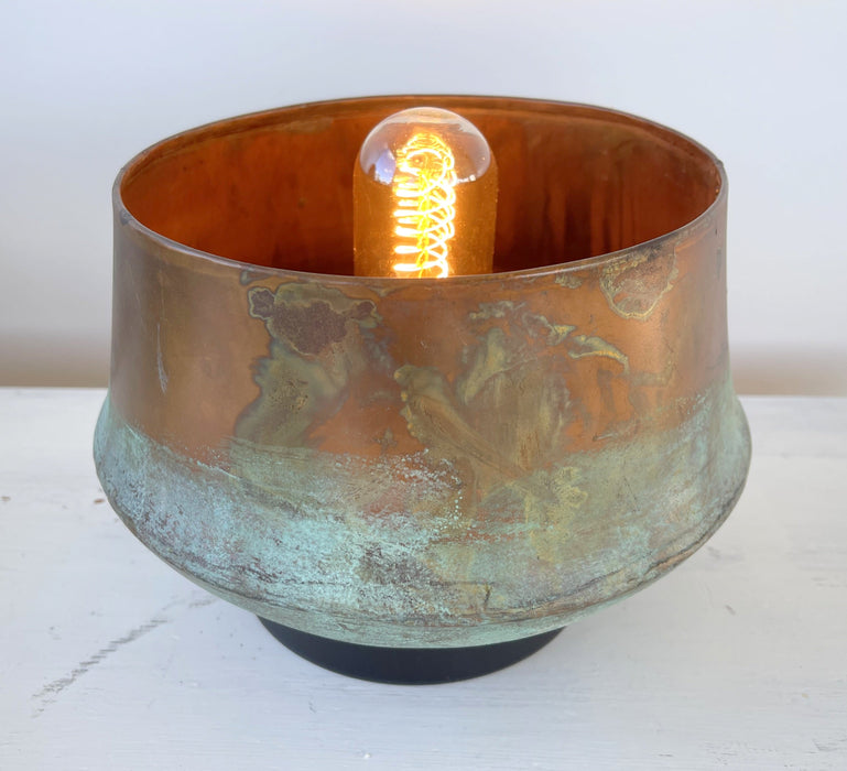 Modern Handcrafted Copper Table Lamp - Sweatfully