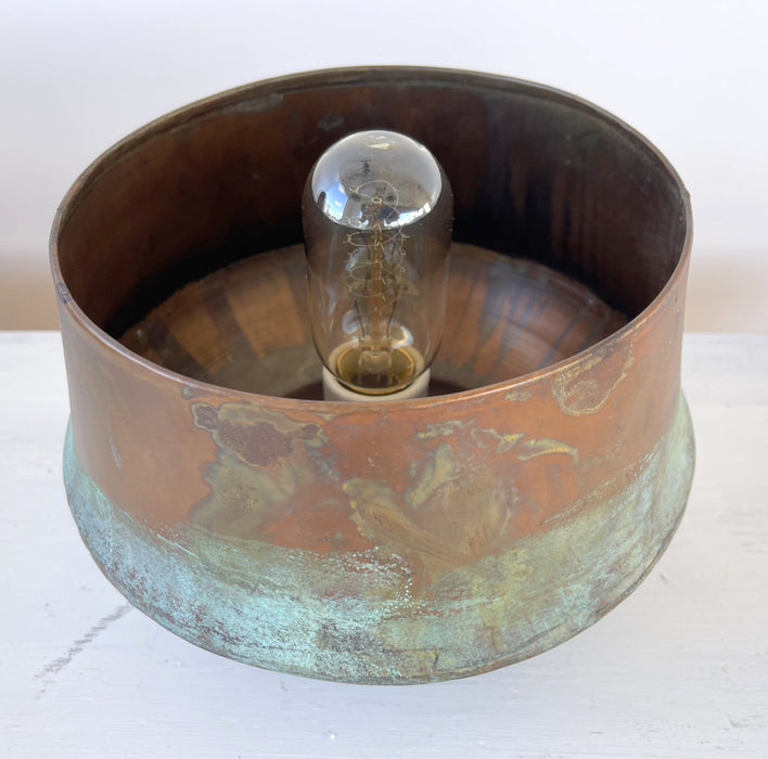 Modern Handcrafted Copper Table Lamp - Sweatfully