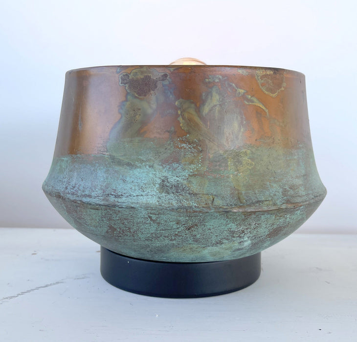Modern Handcrafted Copper Table Lamp - Sweatfully