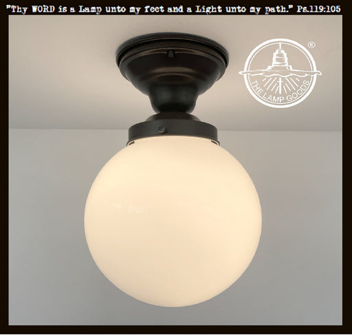 Modern 8" GLOBE Ceiling Light - Sweatfully