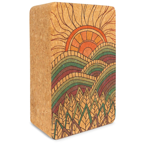 Mountain Magic Cork Yoga Block - Sweatfully