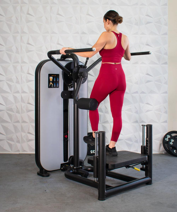 Vogue Multi-Hip - Muscle D Fitness - Adjustable - Pin Selectorized - Glute Thigh Workout - Sweatfully