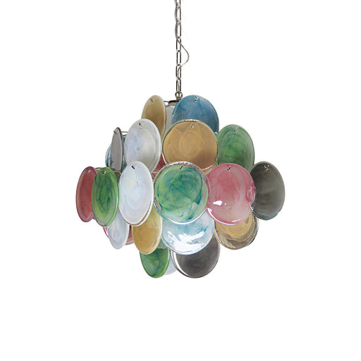 Vintage Murano Colorful Glass Chandelier - Sweatfully