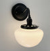 Opal Mushroom Schoolhouse Wall Sconce Light - Sweatfully