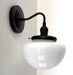 Opal Mushroom Schoolhouse Wall Sconce Light - Sweatfully