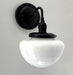 Opal Mushroom Schoolhouse Wall Sconce Light - Sweatfully