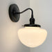 Opal Mushroom Schoolhouse Wall Sconce Light - Sweatfully