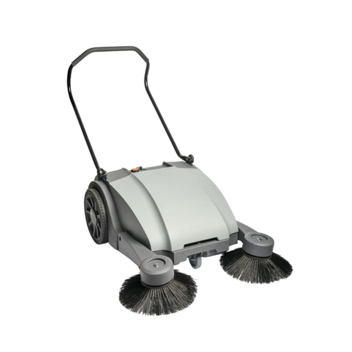 NaceCare 32″ Manual Walk-Behind Sweeper with Dual Side Brooms + Manual Vacuum - Sweatfully