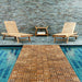 Coastal Oiled Teak Outdoor Interlocking Tiles, 12 Slat (10 sq ft) - Sweatfully