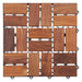 Calgary Oiled Teak Outdoor Interlocking Tiles, 18 Slat (10 sq ft) - Sweatfully
