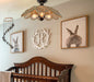 LARGE Natural RATTAN Ceiling Light Fixture - Sweatfully