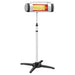 Porch Garden Electric Thermostat Patio Heater Standing Garden 1500W Infrared Heater with Remote Control Outdoor/Indoor - Sweatfully