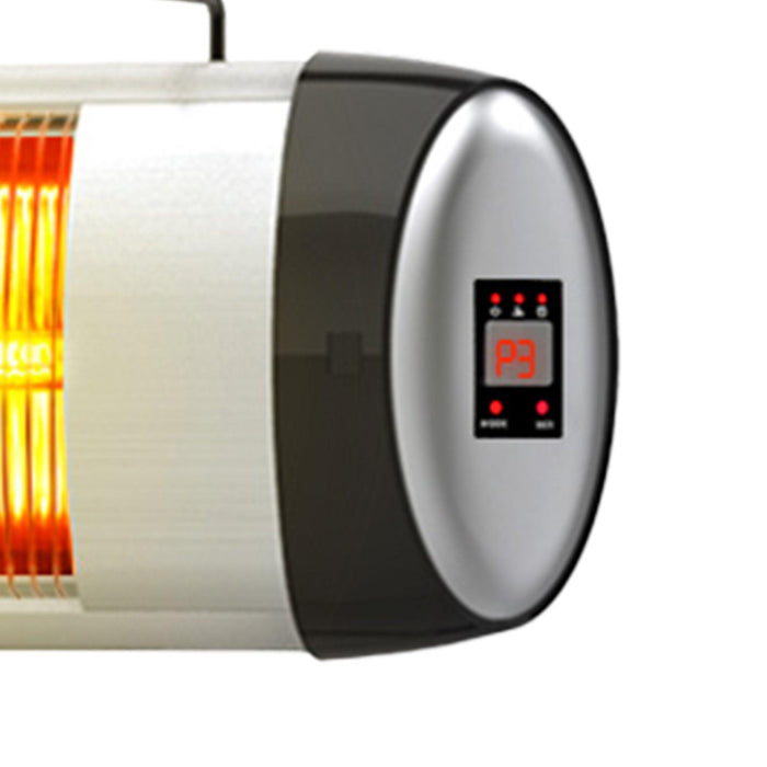 Porch Garden Electric Thermostat Patio Heater Standing Garden 1500W Infrared Heater with Remote Control Outdoor/Indoor - Sweatfully