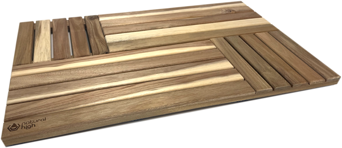 Natural High™ Acacia Wooden Drip Mat - Sweatfully