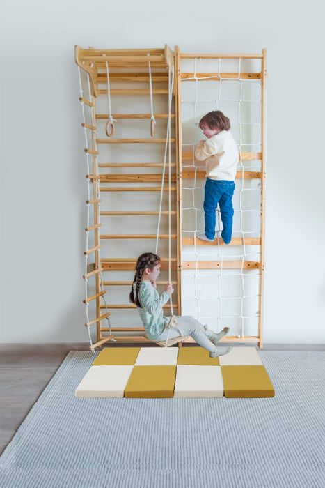Indoor Playset Mat – Cushioned Floor Mat Compatible with Avenlur Neem Climber - Sweatfully
