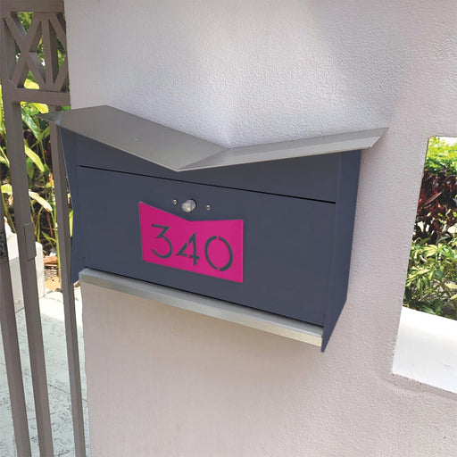 ButterFly Box in DESIGNER GRAY - Wall Mount Mailbox - Sweatfully