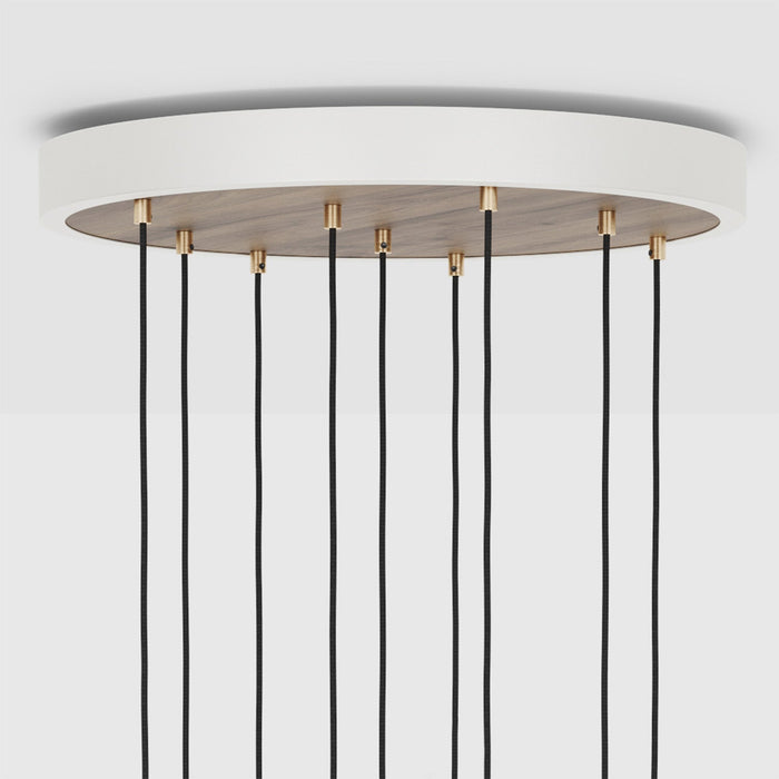 Nine Pendant in Walnut + Voronoi II - Sweatfully