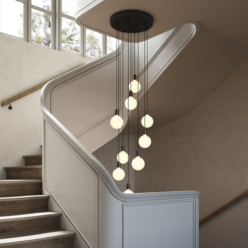 Nine Pendant in Graphite + Sphere IV - Sweatfully