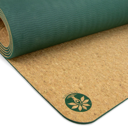 Swirly Flow Nomad Cork Yoga Mat - Sweatfully