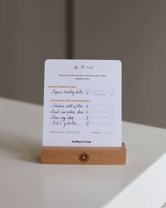 Productivity Planner Cards - Sweatfully