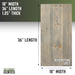 RESTORE Riverstone Grey Solid Wood Coffee Tabletop - Sweatfully