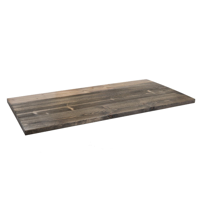 RESTORE Boulder Black Solid Wood Desk Tabletop - Sweatfully