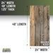 RESTORE Boulder Black Solid Wood Desk Tabletop - Sweatfully