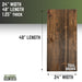 RESTORE Trail Brown Solid Wood Desk Tabletop - Sweatfully
