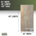 RESTORE Riverstone Grey Solid Wood Desk Tabletop - Sweatfully