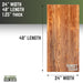 RESTORE Sunset Cedar Solid Wood Desk Tabletop - Sweatfully